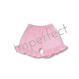 IMPERFECT Girl's Gingham Ruffle Shorts